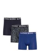 Bamboo Cotton Blend Boxer 3P Navy Björn Borg