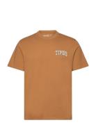 Short Sleeve Chest Timbs Graphic Tee Brown Timberland