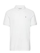 Ss Monogram Pique Polo White Calvin Klein Jeans