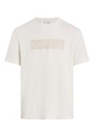 Textured Embroidery T-Shirt White Calvin Klein