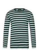 Trio Rib Tobias Tee Ls Green Mads Nørgaard