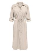Onlaris Life Ls Belt Shirt Dress Cc Wvn Cream ONLY