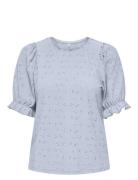 Onlnew Smilla S/S Puff Top Jrs Blue ONLY