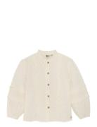 Shirt Longsleeve Ruffle Cream Daily 7