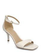 Jaida Heeled Sandal Cream Michael Kors