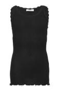 Rkbalta Modal Sl Lace Top Black Rosemunde Kids