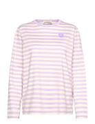 Tasaraita Unikko Ls Pink Marimekko