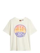 Neon Rainbow Over D Tee White Superdry