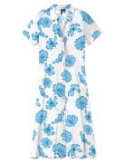 Vmjosie S/S Calf Shirt Dress Wvn Ga Patterned Vero Moda