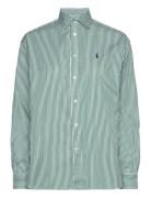 Relaxed Fit Striped Cotton Shirt Green Polo Ralph Lauren