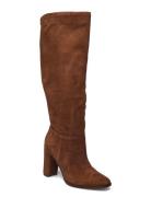 Artizan Suede Tall Boot Brown Lauren Ralph Lauren