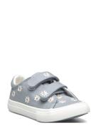 Floral Embroidered Sneakers Blue Mango