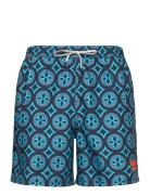 Tile Print 16 Swim Short Navy Superdry