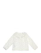 Floral-Print Cotton Blouse White Mango