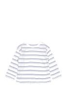 Striped Cotton T-Shirt White Mango