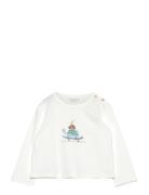 Cotton Printed T-Shirt White Mango