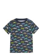 T-Shirt Ss Aop Navy Minymo
