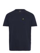 Linen Blend Raglan T-Shirt Navy Lyle & Scott