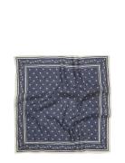 Fleur Cotta Scarf Navy Becksöndergaard