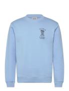 Left Chest Artwork Sweatshirt Blue Scotch & Soda