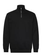 Jersey Half Zip Sweat Black Lindbergh