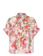 Nuvinnie Ss Bow Shirt Pink Nümph