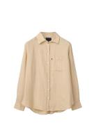 Classic Linen Shirt Beige Lexington Clothing