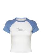 Contrast Raglan Baby Tee White Juicy Couture