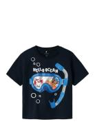 Nmmmorish Paw Nreg Ss Top Cplg Navy Name It