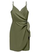 Onlalma Life Vis Isa Wrap Dress Solid Khaki ONLY