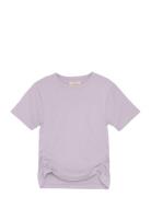 T-Shirt Ss Rib Purple Creamie
