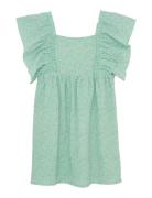 Dress Small Flower Green Creamie