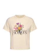 Cotton T-Shirt With Printed Message Beige Mango