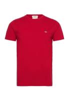 Slim Pique Ss T-Shirt Red GANT