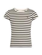 2 Pack Stripe Slim Ss T-Shirt Cream Calvin Klein