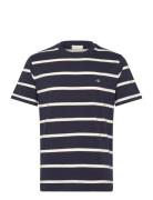 Striped Ss T-Shirt Navy GANT