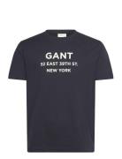 Small Graphic Printed T-Shirt Blue GANT