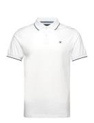 Tipped Jersey Polo White Hackett London