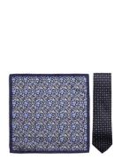 Tie & Pocket Square Navy Amanda Christensen