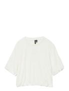 Vmaya Penny Ss Cropped Top Box Jrs White Vero Moda