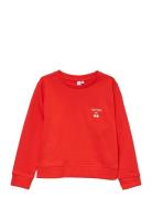 Vmbrenda Pop Ls Sweat Jrs Girl Red Vero Moda Girl