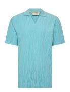 Jacquard Cotton Terry Relaxed-Fit Polo Blue Scotch & Soda