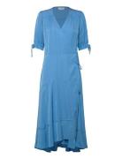 Midi Wrap Dress Blue Scotch & Soda