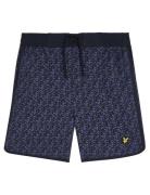 Monogram Board Short Navy Lyle & Scott