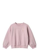 Sweatshirt L/S Embroidery Eliza Pink Wheat