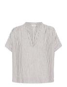 Kamilia Wing Sl Blouse White Kaffe