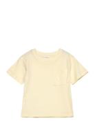 Pocket Cotton T-Shirt Yellow Mango
