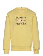 Tommy Flag Hilfiger Sweatshirt Yellow Tommy Hilfiger