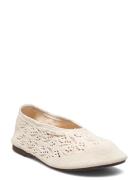 Rosemary Crochet Cream Ballet Flats Cream ALOHAS