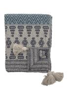 Plaid, Blå, Genanvendt Bomuld Blue Bloomingville